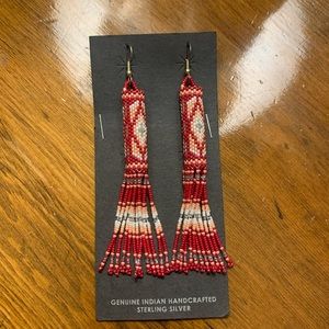 beaded, authentic Native American earrings.